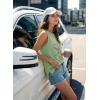 image:imageDokotoo Womens Tank Tops Casual Summer Sleeveless Vest Patchwork Lightweight Crewneck Tunic ShirtsGreen