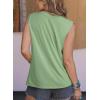 image:imageDokotoo Womens Tank Tops Casual Summer Sleeveless Vest Patchwork Lightweight Crewneck Tunic ShirtsGreen
