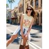 image:imageDokotoo Womens Tank Tops Casual Summer Sleeveless Vest Patchwork Lightweight Crewneck Tunic ShirtsWhite