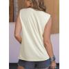 image:imageDokotoo Womens Tank Tops Casual Summer Sleeveless Vest Patchwork Lightweight Crewneck Tunic ShirtsWhite