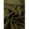image:imageDokotoo Womens Tops Casual VNeck Pleated Short Sleeve Blouses Patchwork Hollow Out Ruffle Lace ShirtsGreen
