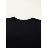 image:imageDokotoo Womens Tops Cute Lace Summer Short Sleeves Oversized Casual T Shirts Lace PocketsBlack