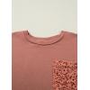 image:imageDokotoo Womens Tops Cute Lace Summer Short Sleeves Oversized Casual T Shirts Lace PocketsRedwood Burl