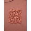 image:imageDokotoo Womens Tops Cute Lace Summer Short Sleeves Oversized Casual T Shirts Lace PocketsRedwood Burl