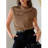 image:imageDokotoo Womens Tops Dressy Casual Elegant Bow Tie Neck Short Sleeve Blouses Spring Office Work Business Outfits ShirtsKhaki