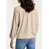 image:imageDokotoo Womens Tops Fashion V Neck Long Sleeve Tops for Women Fall Outfits for Women 2025 Casual Loose BlousesApricot