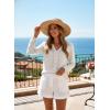 image:imageDokotoo Womens V Neck Ruffle Blouses Long Sleeve Casual Work Tops Loose Fit Pullover ShirtsWhite