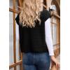image:imageDokotoo Womens Vest Tops 2026 Zipper Up Cap Sleeve Side Pockets Waffle Knit Sleeveless Oversized VestsBlack