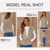 image:imageDokotoo Womens Vest Tops 2026 Zipper Up Cap Sleeve Side Pockets Waffle Knit Sleeveless Oversized VestsKhaki