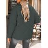 image:imageDokotoo Womens Winter Casual Quilted Jackets Long Sleeve Button Down Puffer Jacket Padded Outerwear CoatsMist Green