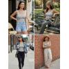 image:imageDokotoo Womens Workout Tank Tops with Built in Bra Casual Sleeveless Shirts Cross Backless Fitted Going Out TopsGrey