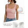 image:imageDokotoo Womens Workout Tank Tops with Built in Bra Casual Sleeveless Shirts Cross Backless Fitted Going Out TopsPink
