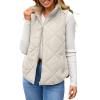 image:imageDokotoo Womens 2025 Fall Vests Sleeveless Fleece Jacket Zip Up Pockets Warm Coat Winter ClothingBeige