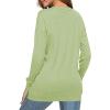 image:imageDokotoo Womens Casual Crew Neck Sweatshirt Loose Soft Long Sleeve Pullover TopsS Green