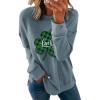 image:imageDokotoo Womens Casual Crew Neck Sweatshirt Loose Soft Long Sleeve Pullover TopsS Blue