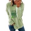 image:imageDokotoo Womens Casual Crew Neck Sweatshirt Loose Soft Long Sleeve Pullover TopsS Green