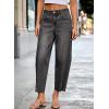 image:imageDokotoo Casual Jeans for Women Loose Baggy Wide Leg Jeans Woman High Waisted Stretchy Denim Pants with PocketsGrey