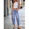 image:imageDokotoo Casual Jeans for Women Loose Baggy Wide Leg Jeans Woman High Waisted Stretchy Denim Pants with PocketsSky Blue