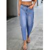 image:imageDokotoo Casual Jeans for Women Loose Baggy Wide Leg Jeans Woman High Waisted Stretchy Denim Pants with PocketsSky Blue