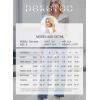 image:imageDokotoo Jeans for Women Casual High Waisted Straight Wide Leg Pants Loose Cargo Denim Pants with PocketsDark Brown