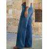 image:imageDokotoo Womens Casual Mid Waisted Distressed Straight Wide Leg Stretchy Jeans Baggy Denim PantsAshleigh Blue