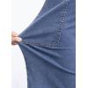 image:imageDokotoo Womens High Waisted Stretch Wide Leg Cargo Denim Shorts Casual Below The Knee Length Jean Shorts with PocketsAshleigh Blue