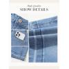 image:imageDokotoo Womens Jean Shorts Stretchy High Waisted 2026 Straight Leg Frayed Raw Hem Casual Denim Shorts with PocketsBeau Blue