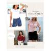 image:imageDokotoo Womens Jean Shorts Stretchy High Waisted 2026 Straight Leg Frayed Raw Hem Casual Denim Shorts with PocketsSail Blue