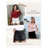 image:imageDokotoo Womens Jean Shorts Stretchy High Waisted 2026 Straight Leg Frayed Raw Hem Casual Denim Shorts with PocketsWhite