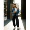 image:imageDokotoo Womens Pants Casual Smocked High Waisted Elastic Wide Leg Pants Loose Cotton Trousers with PocketsBlack