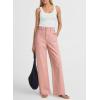 image:imageDokotoo Womens Pants High Waisted Jeans Stretch Loose Fit Colorblock Denim Pants with PocketApricot Pink