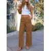 image:imageDokotoo Womens Pants High Waisted Jeans Stretch Loose Fit Colorblock Denim Pants with PocketCamel