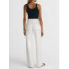 image:imageDokotoo Womens Pants High Waisted Jeans Stretch Loose Fit Colorblock Denim Pants with PocketWhite