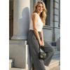 image:imageDokotoo Womens Striped Barrel Casual Pants High Waisted 2026 Elastic Drawstring TrousersBlack Stripe
