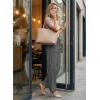 image:imageDokotoo Womens Striped Barrel Casual Pants High Waisted 2026 Elastic Drawstring TrousersBlack Stripe