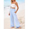 image:imageDokotoo Womens Striped Gingham Pants 2026 Casual Pants Cute Comfy Bottoms with Pockets Plaid OutfitsBlue