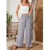 image:imageDokotoo Womens Striped Gingham Pants 2026 Casual Pants Cute Comfy Bottoms with Pockets Plaid OutfitsMedium Grey