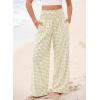 image:imageDokotoo Womens Striped Gingham Pants 2026 Casual Pants Cute Comfy Bottoms with Pockets Plaid OutfitsSage Green