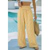 image:imageDokotoo Womens Striped Gingham Pants 2026 Casual Pants Cute Comfy Bottoms with Pockets Plaid OutfitsYellow