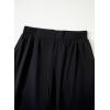 image:imageDokotoo Womens Summer Lightweight High Waist Wide Leg Stretch Baggy Pants Casual Quick Dry Split Cropped Pants with PocketsBlack