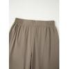 image:imageDokotoo Womens Summer Lightweight High Waist Wide Leg Stretch Baggy Pants Casual Quick Dry Split Cropped Pants with PocketsElmwood