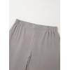 image:imageDokotoo Womens Summer Lightweight High Waist Wide Leg Stretch Baggy Pants Casual Quick Dry Split Cropped Pants with PocketsGray
