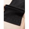 image:imageDokotoo Womens Wide Leg Baggy Flare Jeans High Waisted Stretch Casual Denim Pants with PocketsBlack