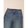 image:imageDokotoo Womens Wide Leg Baggy Flare Jeans High Waisted Stretch Casual Denim Pants with PocketsBlue Sapphire