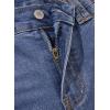 image:imageDokotoo Womens Wide Leg Baggy Flare Jeans High Waisted Stretch Casual Denim Pants with PocketsDusk Blue