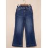 image:imageDokotoo Womens Wide Leg Baggy Flare Jeans High Waisted Stretch Casual Denim Pants with PocketsNavy Blue