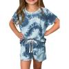 image:imageDokotoo Girls Summer Cute TShirt and Shorts Set with Side PocketsB Gray
