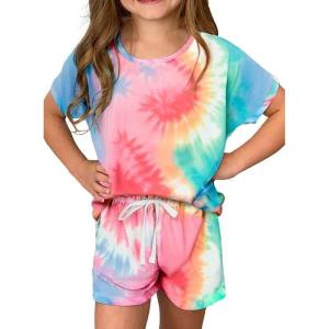 image:imageDokotoo Girls Summer Cute TShirt and Shorts Set with Side PocketsB Rose