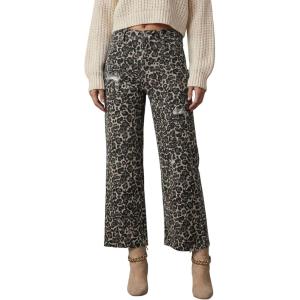 image:imageDokotoo Womens High Waist Baggy Jeans Wide Leg Casual Petite 2026 8 Points Length Stretch Denim PantsKhaki
