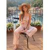 image:imageDokotoo Jumpsuits for Women 2025 Summer Floral Rompers Overalls with PocketsPinkfloral